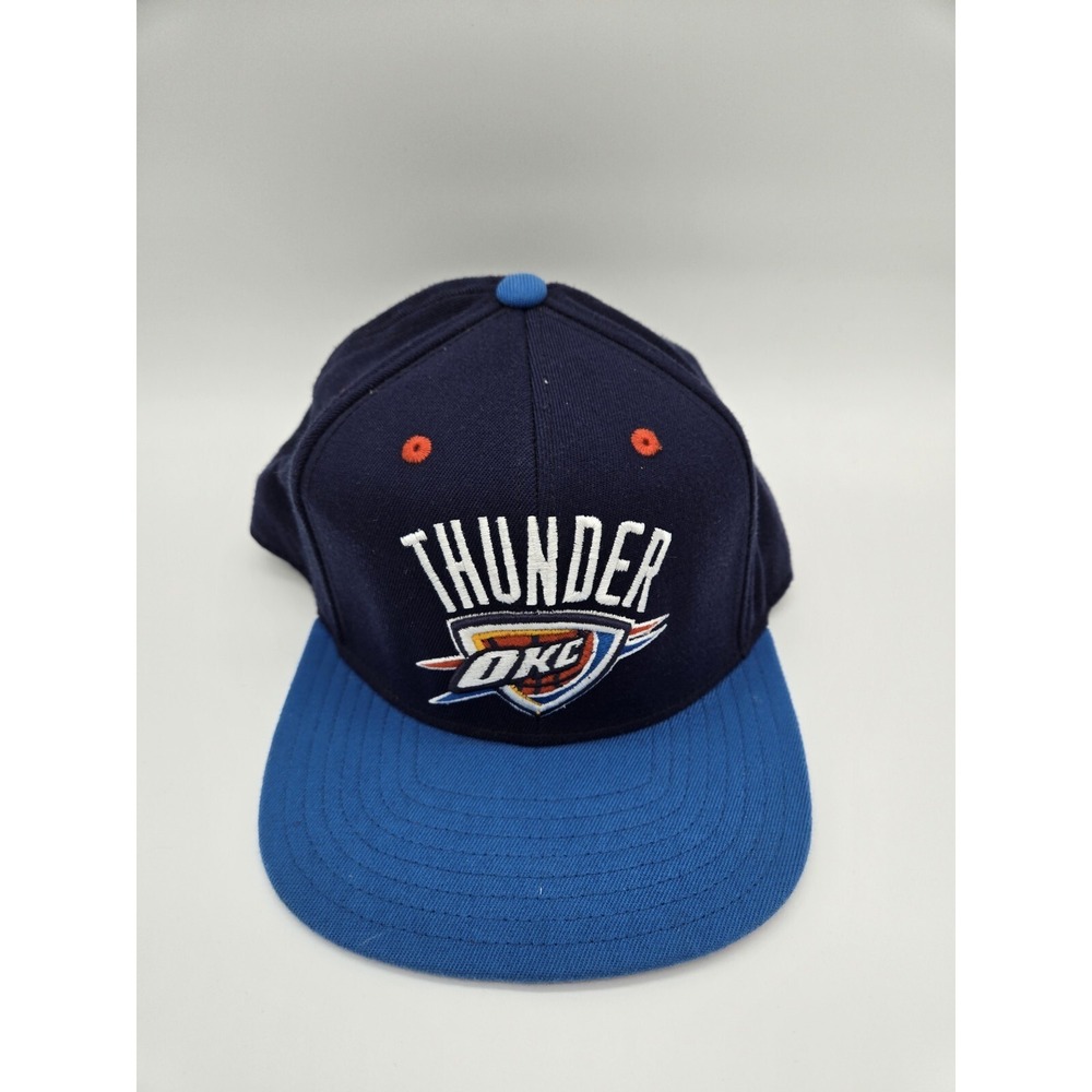 Oklahoma City OKC Thunder NBA Snapback Hat Cap by Adidas Blue Mens OSFM
